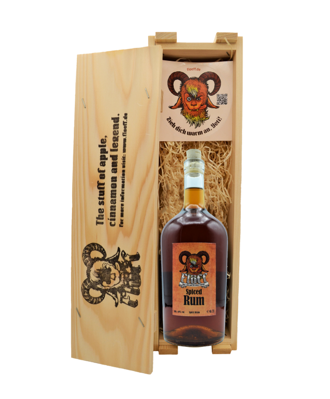 Flöff Spiced Rum 0,7 L - Spirit Drink mit Holzbox